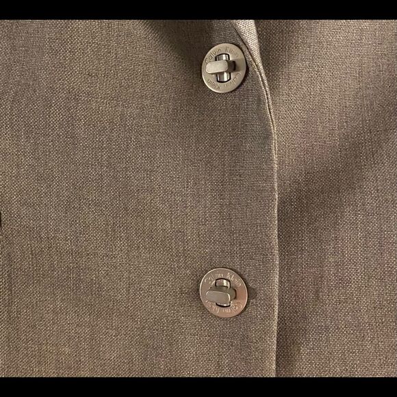 Calvin Klein Gray Blazer Size 4 - Picture 2 of 10